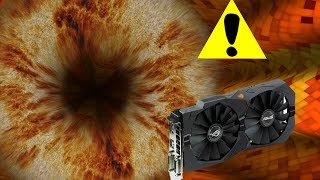 FurMark showing artifacts with severely underclocked AMD RX470