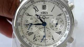 Swiss Watch International Men's Automatic Chronograph Stainless Steel Limited Edition A9244