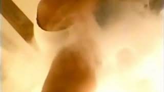 Japenese Giant Woman tramples and crushes on cartoon bugs under her weight (SLOW MOTION)