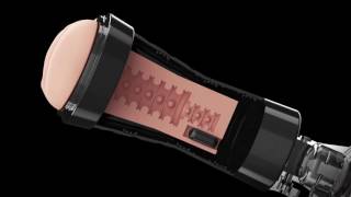 PDX Elite Cock Compressor Vibrating Stroker - Harmony Store