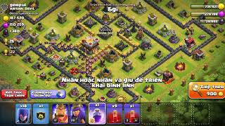 NMT| Clash of clans| 11 bình xương kèm 18 phù thủy witch siêu lầy lội