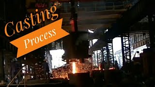 Casting Process || Pouring molten metal into mould || Metal and Steel Factory || Arpan Paul