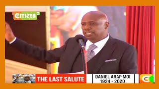Gideon Moi charms mourners as he gives gratitude to Moi family’s support system