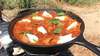One Pot skillet hotdog Lasagna