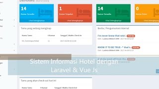 Sistem Informasi Hotel dengan Laravel 5.4 dan Vue Js