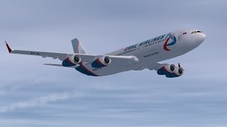 IL96-400 FSX Аварийная посадка без шасси