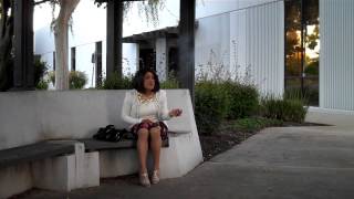 ....Crossdresser in floral circle skirt 4....
