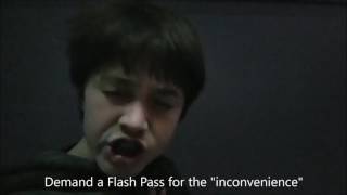 HOW TO GET FREE FLASH PASSES AT ANY SIX FLAGS!
