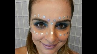 Maquiagem de Carnaval: Máscara de Paetê por Makes by Carla