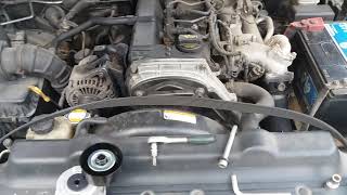 Замена ролика натяжителя ремня генератора KIA SORENTO 2009 2,5 CRDi