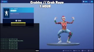 Fortnite Crabby / Crab Rave Emote 1 Hour Loop