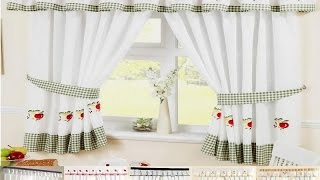 Curtain patterns for kitchen that brighten up the room