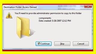 how to fix folder access denied