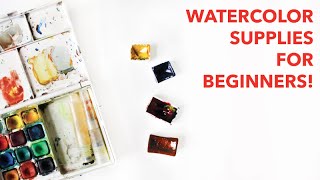 Watercolor Painting Supplies for Beginners! ?Products & Tips