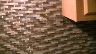 How To Install Tile Backsplash...mosaic glass