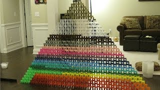 10 subscribers screen link and 60 layer domino tower (HD)