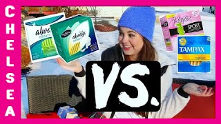 PERIOD TALK - Tampons VS. Pads - Chelsea Crockett