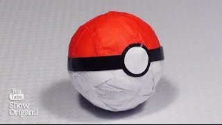 КАК СДЕЛАТЬ ПОКЕБОЛЛ (Pokeball) из бумаги