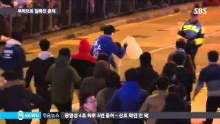 쓰러진 경찰에 벽돌 투척…'홍콩 설날' 최악 유혈 사태