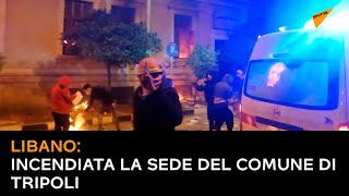 Libano: incendiata la sede del Comune di Tripoli