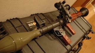 RPG-7をソ連仕様＆弾頭が飛ぶようにカスタムした/ RPG-7 shooting rocket launcher