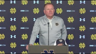 Brian Kelly Post-Game Press Conference - NC State