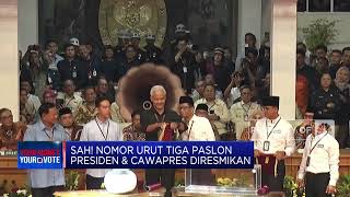 KPU Resmi Umumkan Nomor Urut Ketiga Paslon Presiden & Cawapres