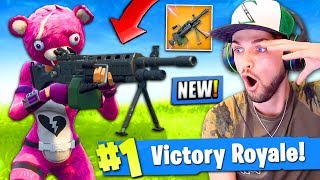 *NEW* LMG GAMEPLAY in Fortnite: Battle Royale! (IS IT GOOD..?)