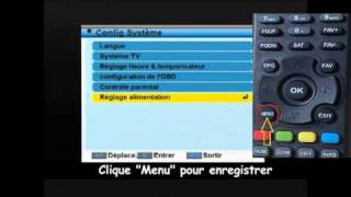 Pour changer le serveur vers TF1