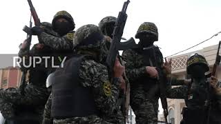 Al-Quds Brigades hold military parade in Gaza after agreement reached for prisoner release