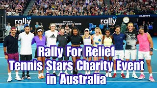 Tennis Stars Rally For Relief Charity Event In Australia