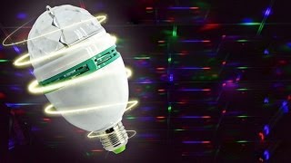 Обзор китайской вращающейся LED диско лампочки / Chinese rotating LED bulb review