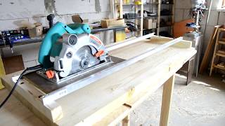 Направляющая каретка для циркулярной пилы из хлама DIY Circular Saw Crosscut and Router Jig