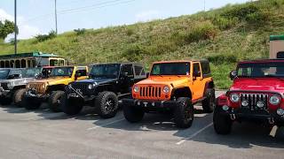 Great Smoky Mtn. Jeep Invasion 2017....Pigeon Forge, TN. (Parking area)