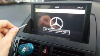 Mercedes C180k W204 AUX Reset |turn original Aux