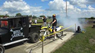 2008 Suzuki RMZ 450 5th Gear Burnout