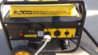 Champion generator with Natural gas Conversion