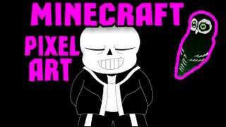Как построить санса в #Minecraft | Пиксель арты Undertale | санс пиксель арт