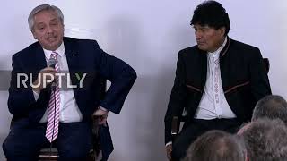 Argentina: "Death was patriotic for me" - Morales discusses exile at book exhibition