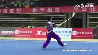 2015.09/全中国武术套路冠军赛：男子枪术：张耀文（浙江）第一名