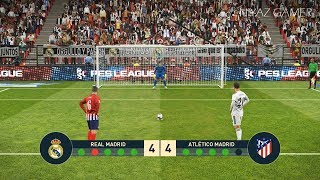 PES 2019 | REAL MADRID vs ATLETICO MADRID | Penalty Shootout | Gameplay PC