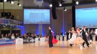 WDSF World Open ST, final. W+T+VW. COPENHAGEN OPEN 21.02.2016