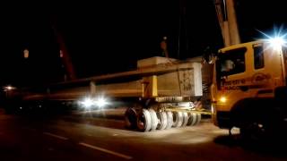 Gác dầm I25 bằng cẩu- cầu Hùng Vương Bắc Giang