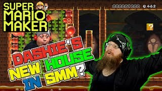 DASHIE'S NEW HOUSE IN MARIO MAKER?! - Super Mario Maker - 7 DAYS OF DASHIE WITH OSHIKOROSU!