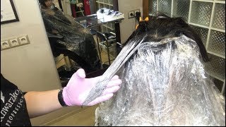 BALAYAGE в коричневых оттенках. Как убрать нежелательный рыжий оттенок при осветлении?