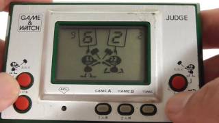 16471 Nintendo Game & Watch Silver Series Judge IP-05 Green 1980