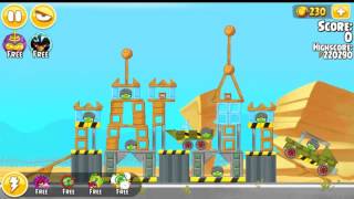 Angry Birds Seasons Power up test site and Trick or Treat All levels