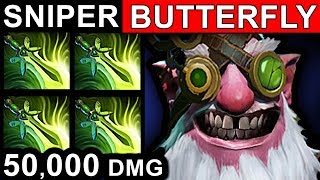 BUTTERFLY SNIPER DOTA 2 PATCH 7.06 NEW META FUNNY GAMEPLAY