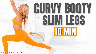 Curvy BOOTY and SLIM LEGS at Home Workout (get a round BUTT)