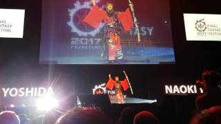 Final Fantasy Fanfest EU - Yoshida enters (Samurai outfit) live reaction